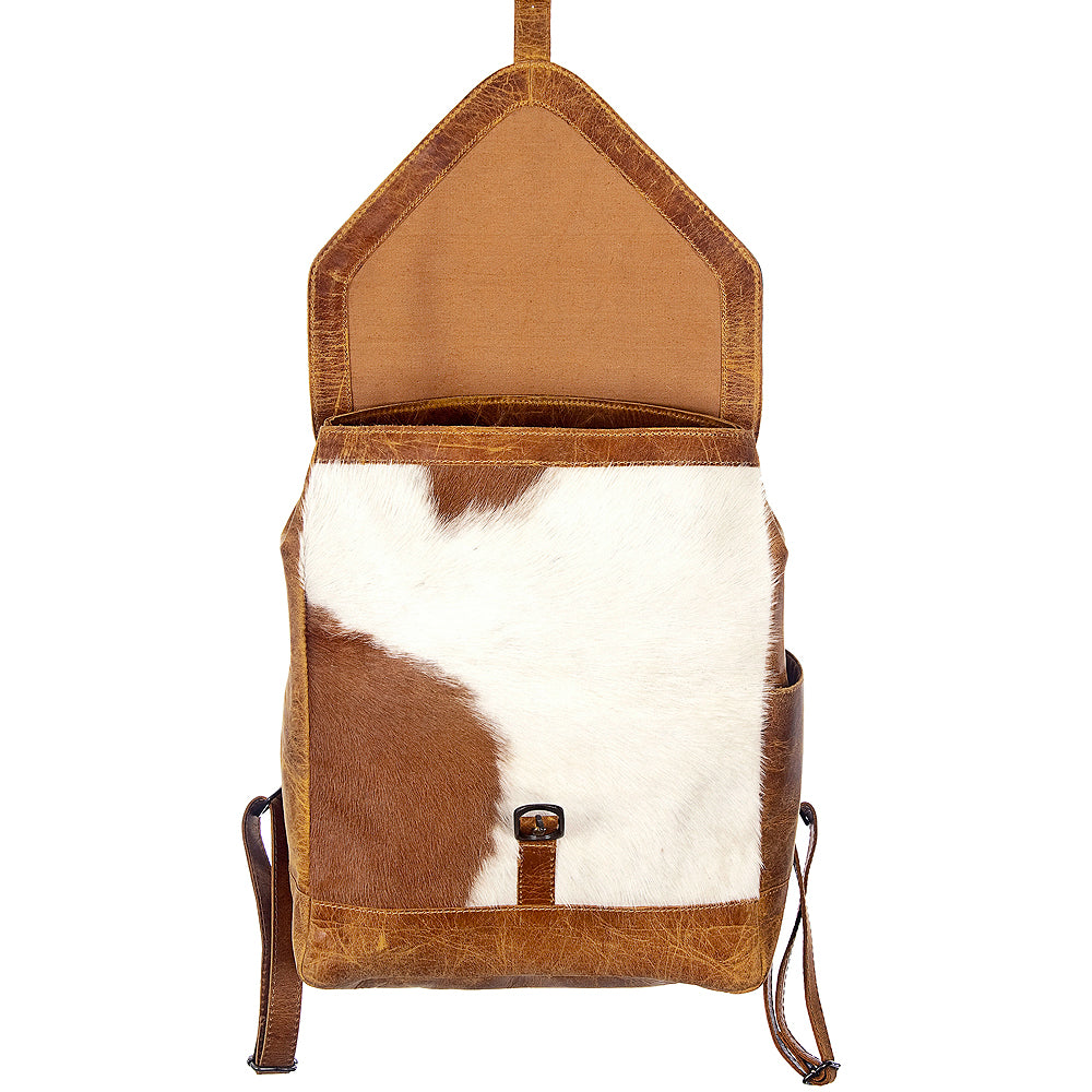 ADBG386 Backpack Hand Tooled Leather Western Cowhide Handmade Genuine Full Grain Backpack for Women