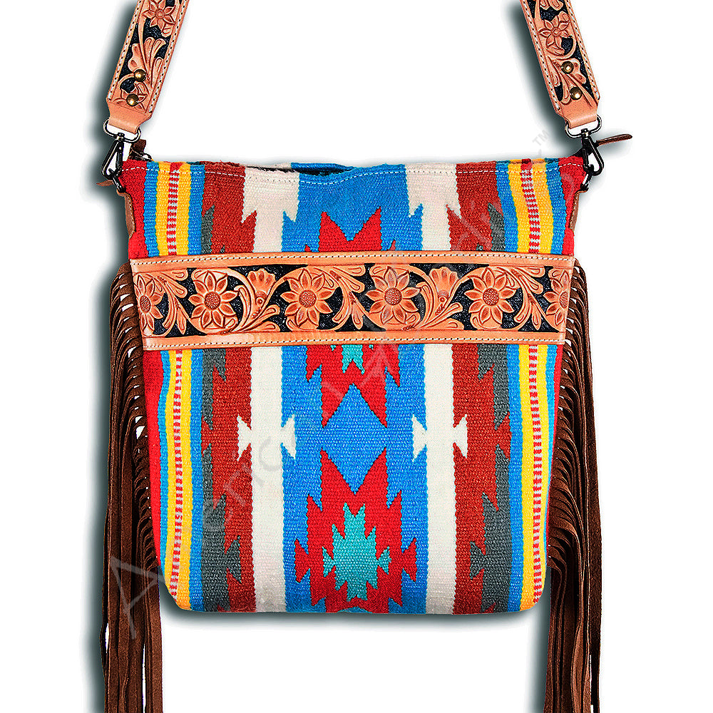 ADBG215 Hand Tooled Crossbody Genuine Western Leather Women Bag