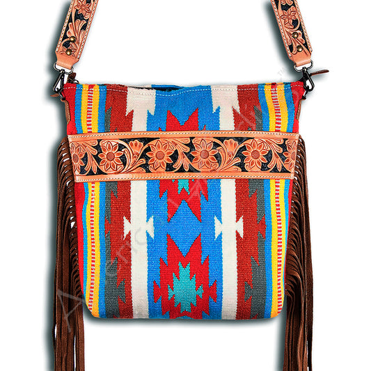 ADBG215 Hand Tooled Crossbody Genuine Western Leather Women Bag