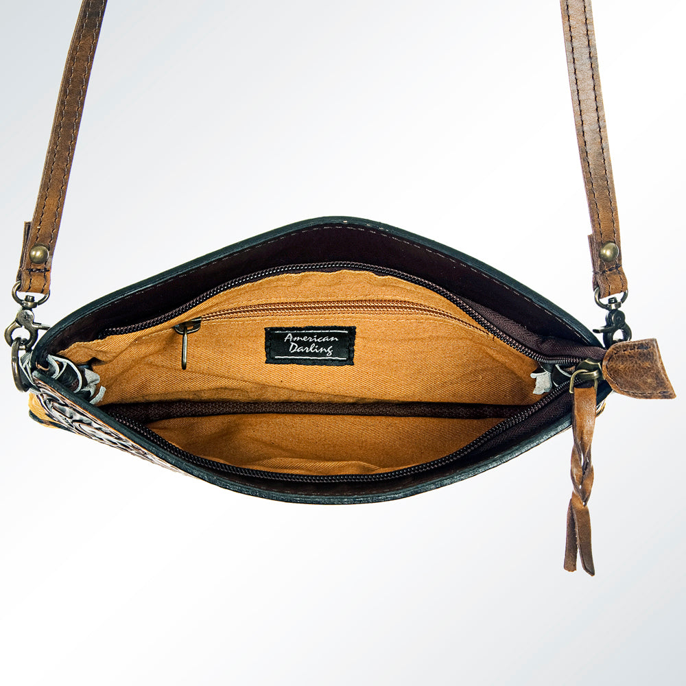 LC-ADBGS199CHE Crossbody Genuine Western Leather Women Bag Becca