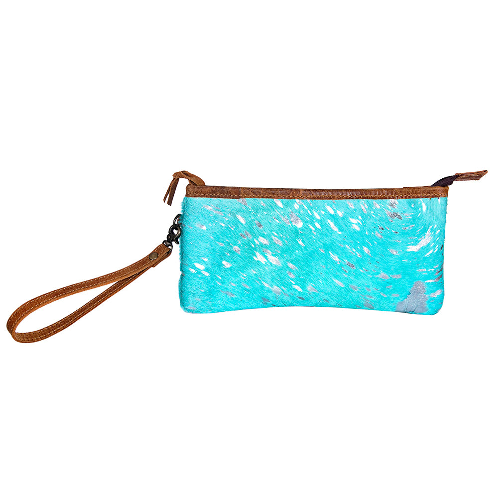 ADBG344 Handmade Hair-On Hide Leather Wristlet by American Darling