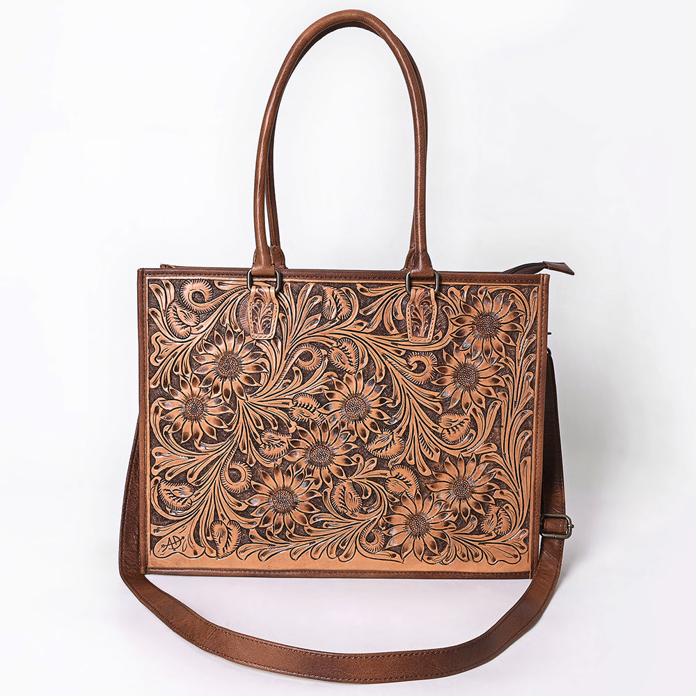 ADBG387BR Tote Genuine Western Leather Women Bag