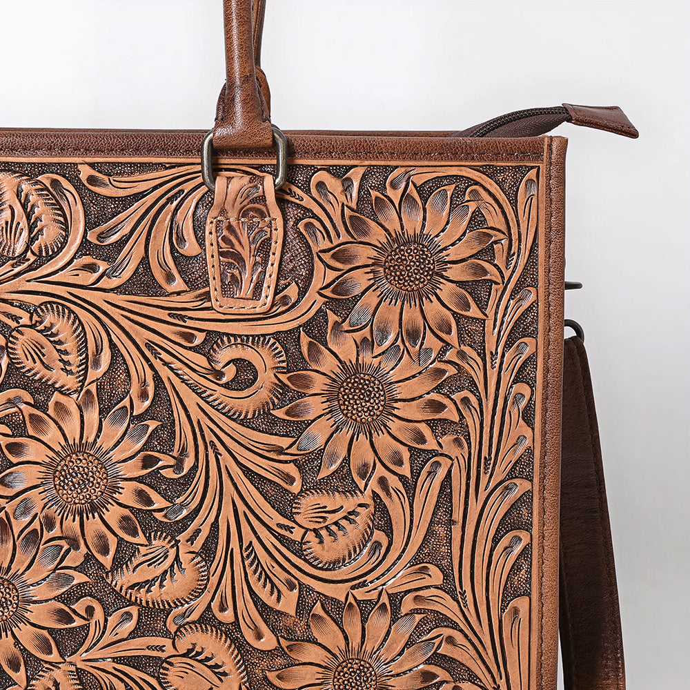 ADBG387BR Tote Genuine Western Leather Women Bag