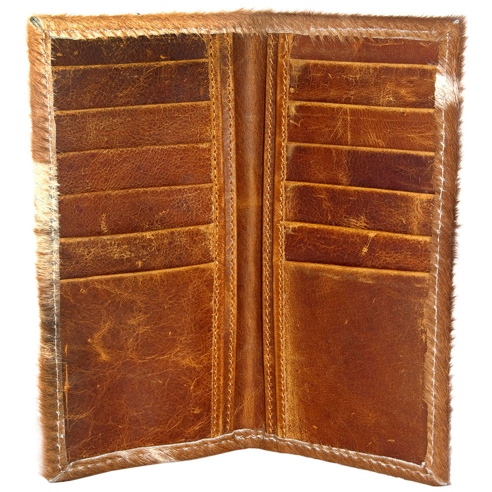 ADBG258 Exotic Hair-On Hide Leather Wallet -Western Style