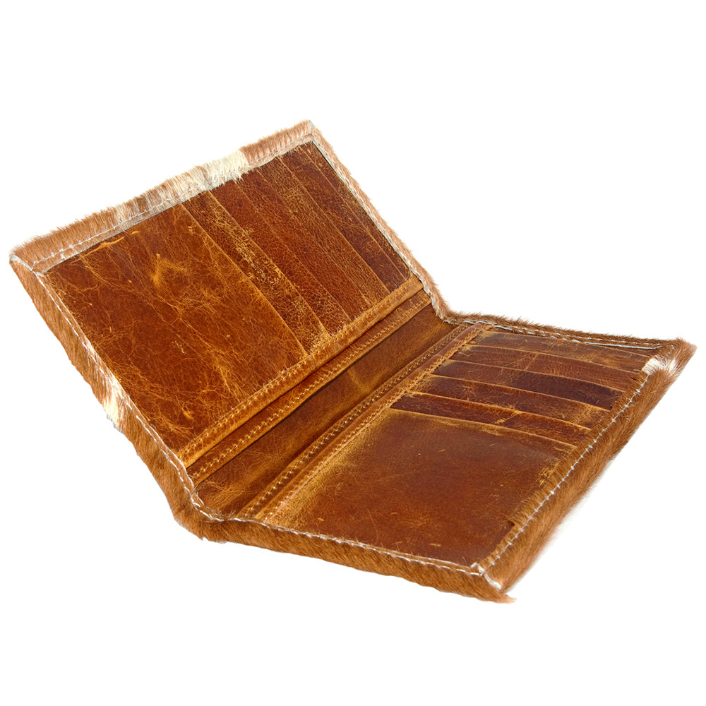 ADBG258 Exotic Hair-On Hide Leather Wallet -Western Style