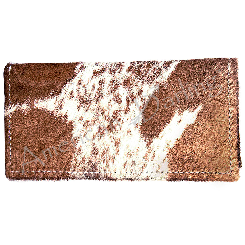ADBG258 Exotic Hair-On Hide Leather Wallet -Western Style