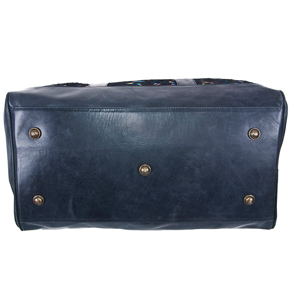 LC-ADBGS174BKBR Duffel Genuine Western Leather Women Bag Sally