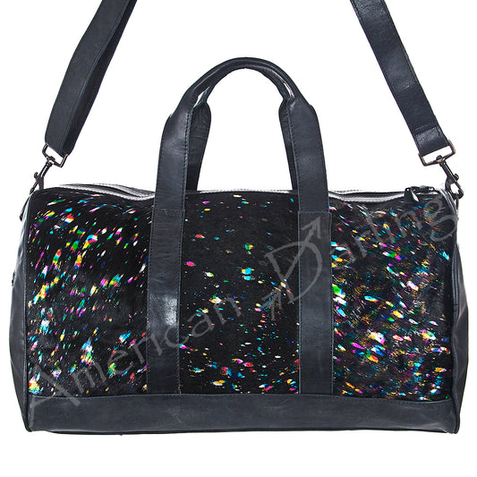 LC-ADBGS174BKBR Duffel Genuine Western Leather Women Bag Sally