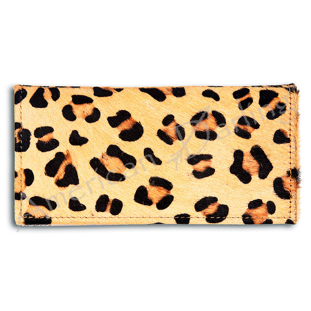 ADBG258 Exotic Hair-On Hide Leather Wallet -Western Style