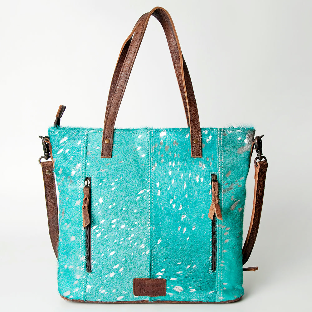 ADBG106 American Darling Hair-on Cowhide Western Tote Bag - Genuine Leather