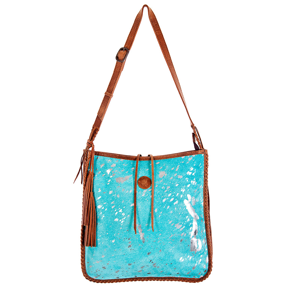 ADBG115 American Darling Hair-On Cowhide Crossbody Bag | Western Fringe Purse