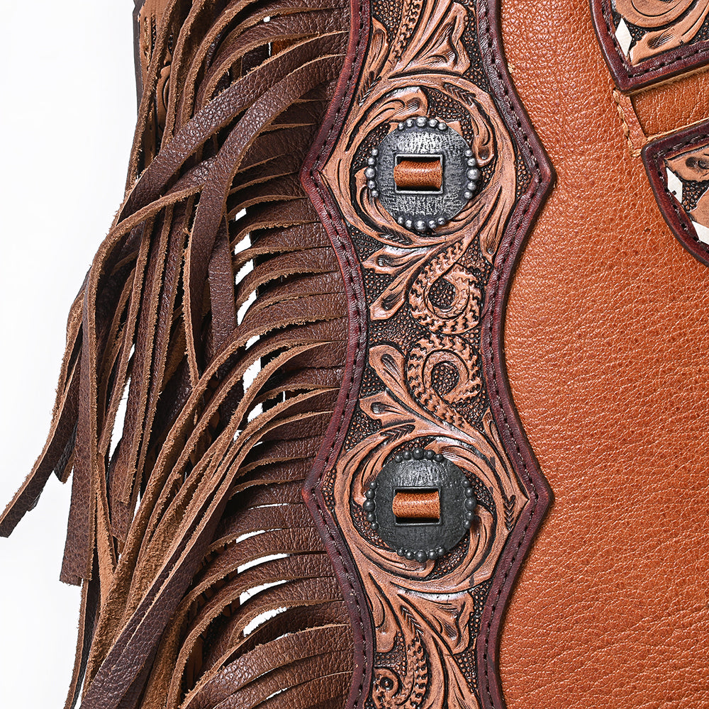 ADBG465 Chaps Bag Genuine Western Leather Women Bag Sage