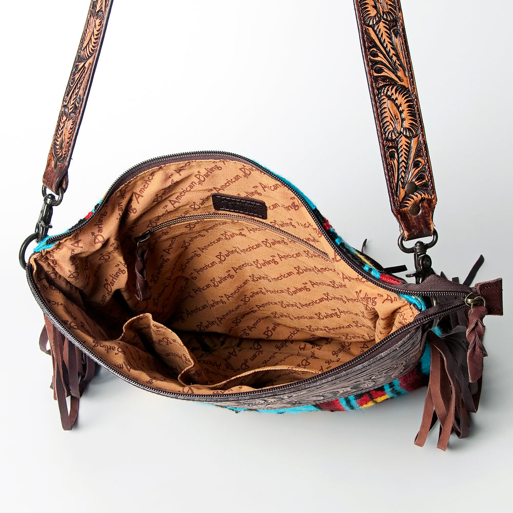 LC-ADBGZ107R Crossbody Genuine Western Leather Women Bag