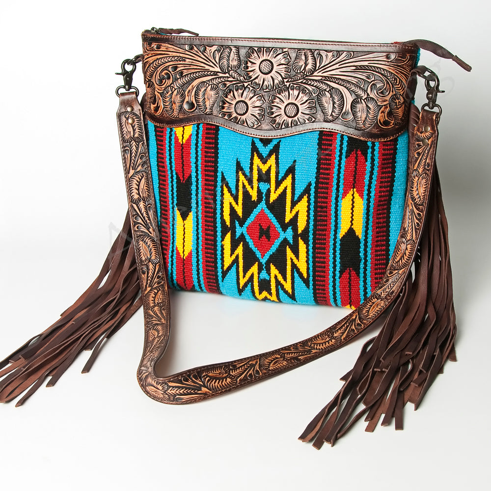 LC-ADBGZ107R Crossbody Genuine Western Leather Women Bag