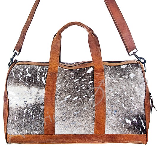 LC-ADBGS174BRAHACSL Duffel Genuine Western Leather Women Bag
