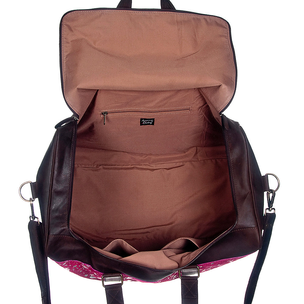 ADBG474 American Darling Hair-On Cowhide Duffel Bag