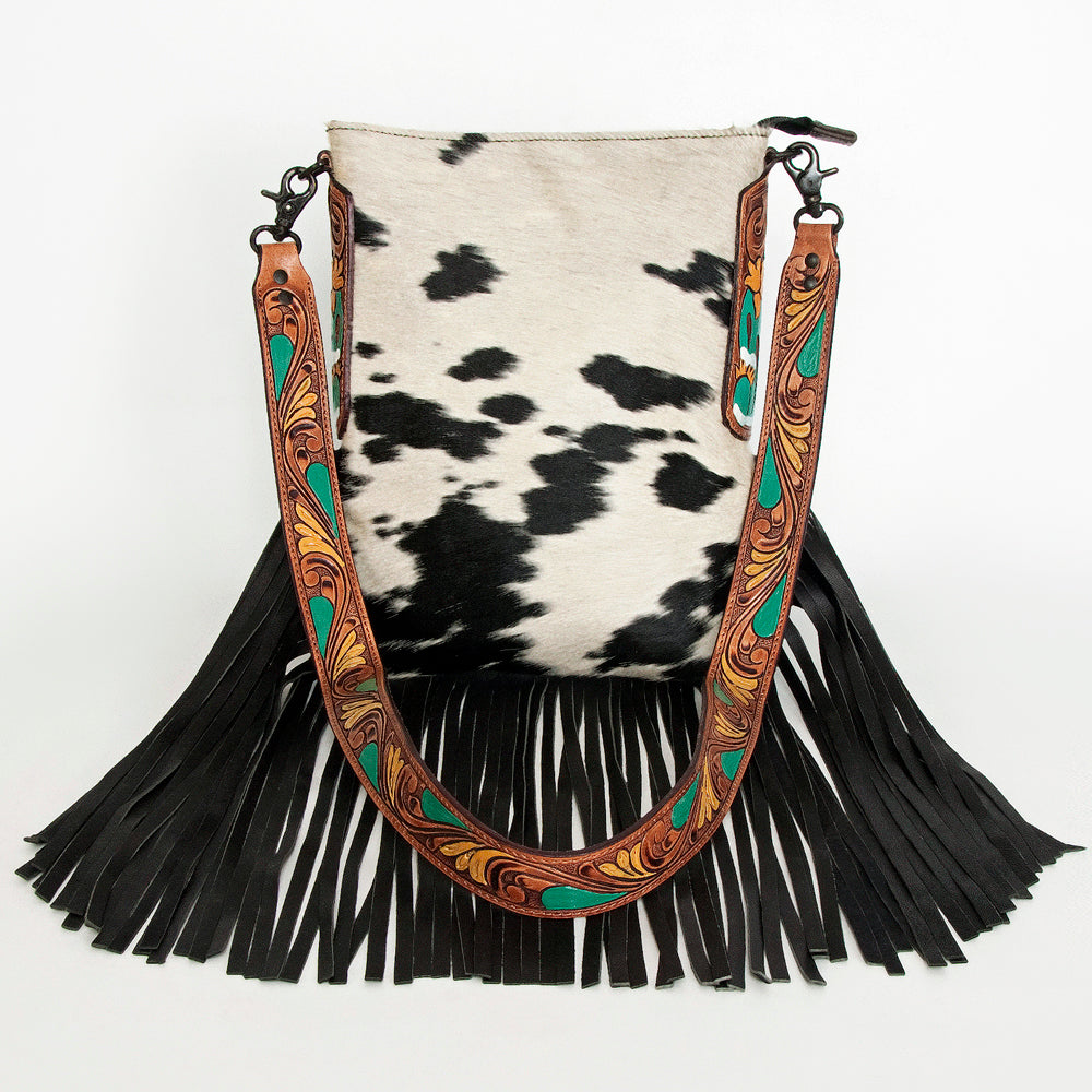 LC-ADBGZ132BKW  Crossbody Genuine Western Leather Women Bag