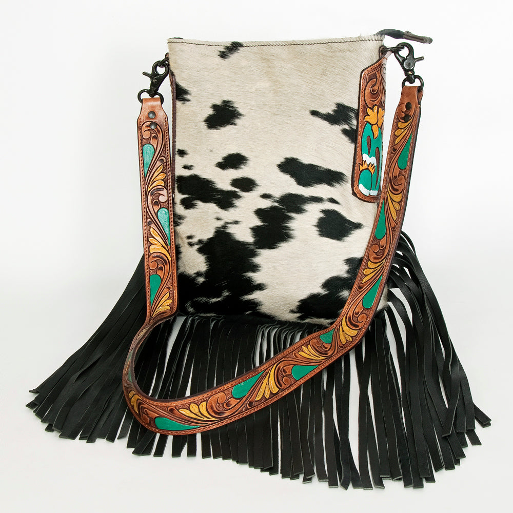 LC-ADBGZ132BKW  Crossbody Genuine Western Leather Women Bag