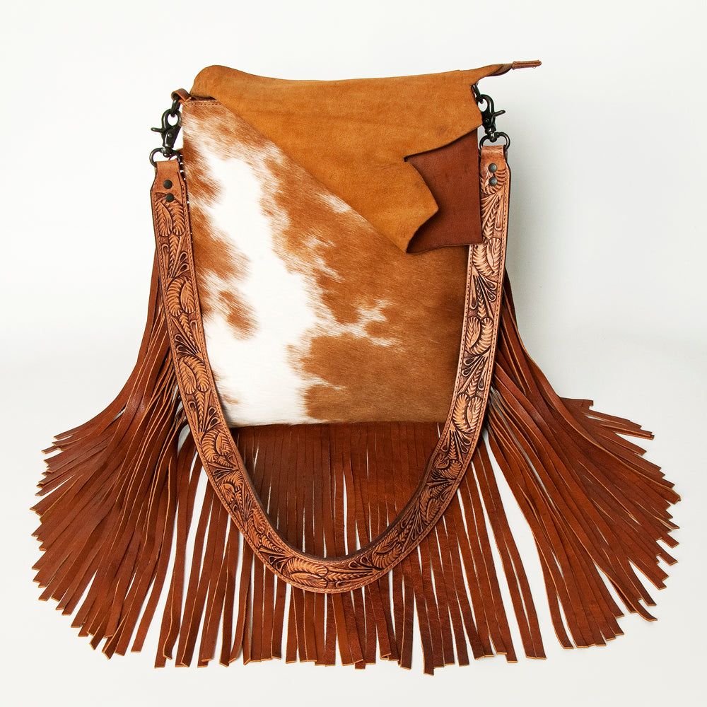 LC-ADBGZ137TAW  Messenger Hair-on Genuine Western Leather Women Bag