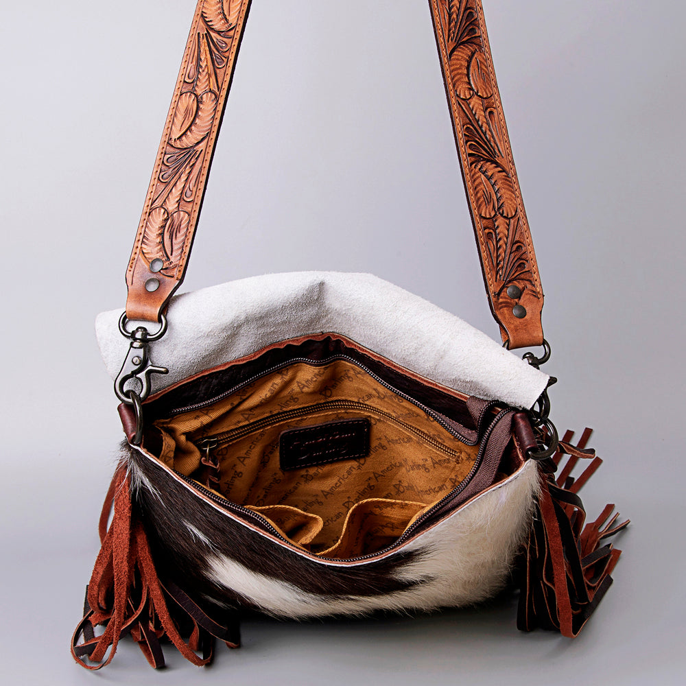 LC-ADBGZ147 Messenger Hair On Genuine Western Leather Women Bag