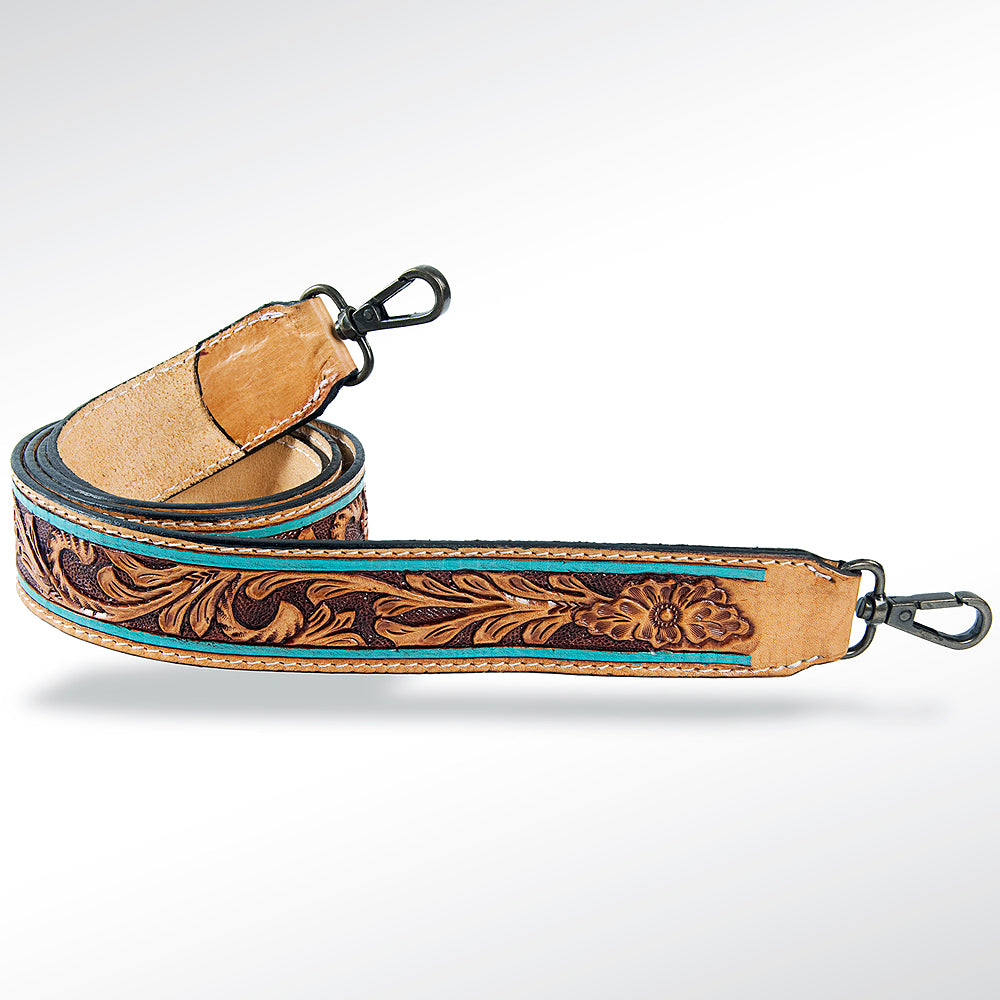 LC-ADSTF103 Hand Tooled Genuine Leather Handle Strap