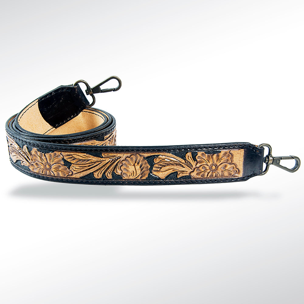 LC-ADSTF105 Hand Tooled Genuine Leather Handle Strap