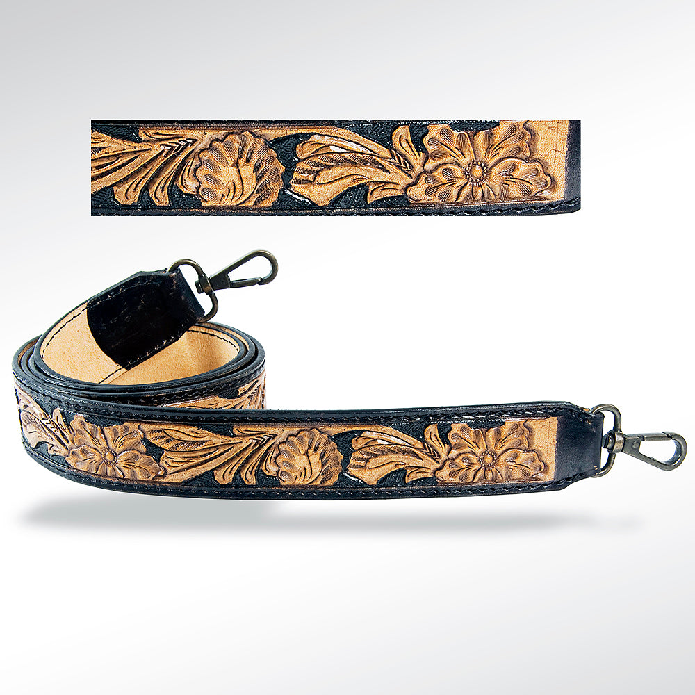 LC-ADSTF105 Hand Tooled Genuine Leather Handle Strap