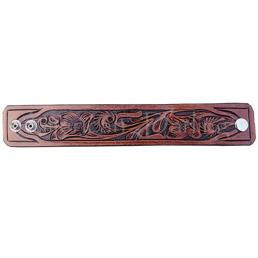 LC-ADBRF118 Hand tooled Genuine Leather Bracelet women