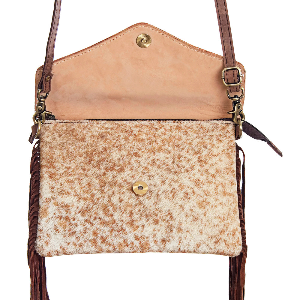 LC-ADBGD101  Envelope Hair-On Genuine Western Leather Women Bag