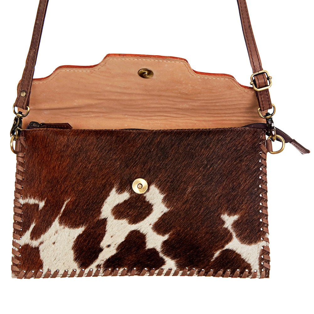 LC-ADBGD103  Envelope Hair-On Genuine Western Leather Women Bag