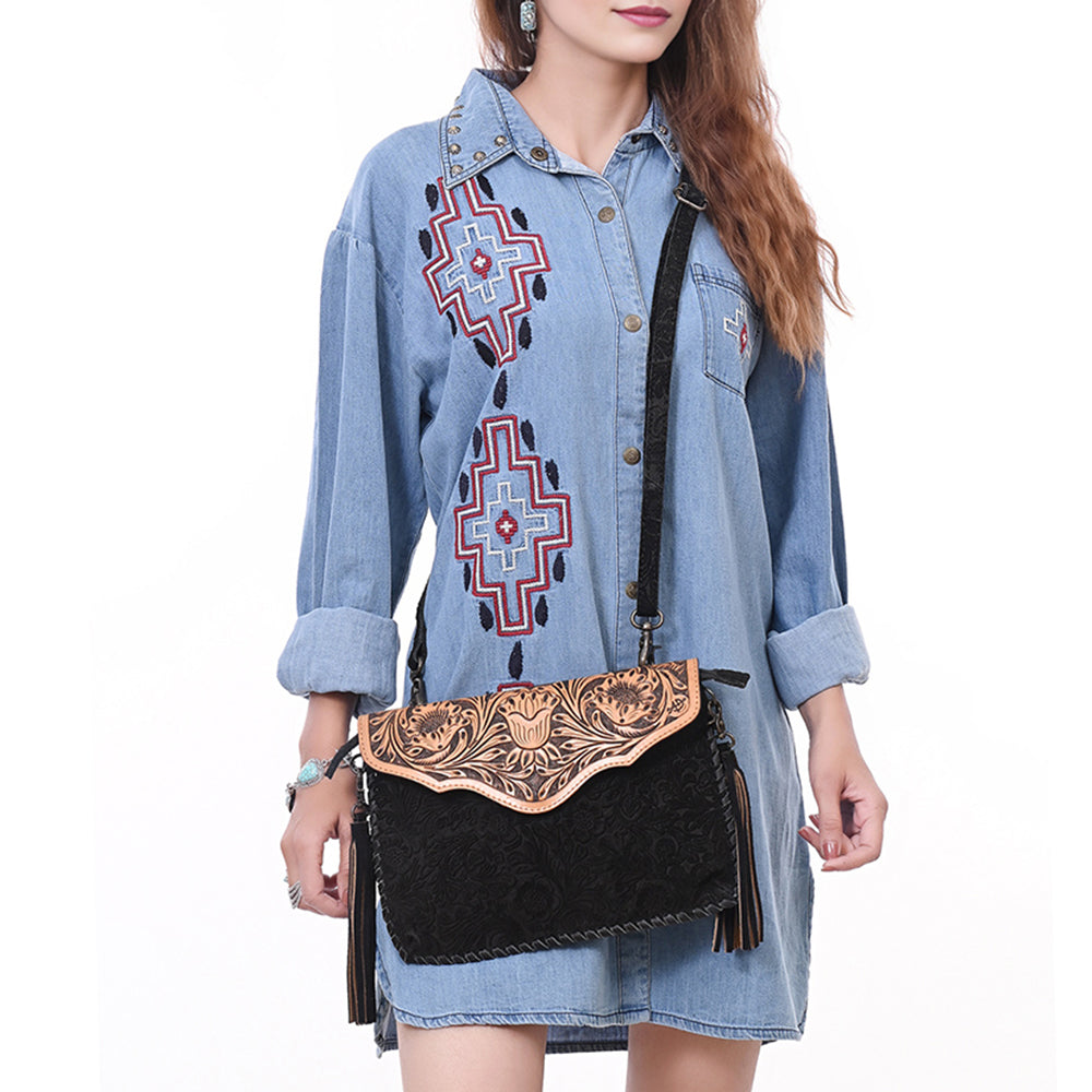 ADBGD113 Envelope Genuine Western Leather Women Bag