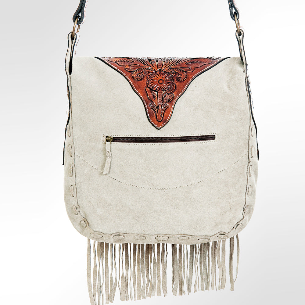 LC-ADBGH133 Crossbody Hair On Genuine Western Leather Women Bag