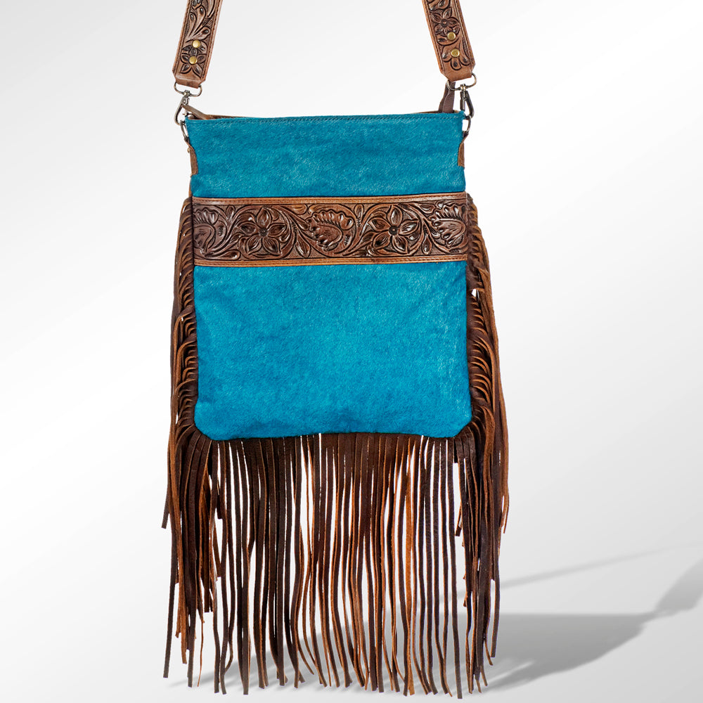 ADBGS192 Large Crossbody Genuine Western Leather Women Bag Pearl