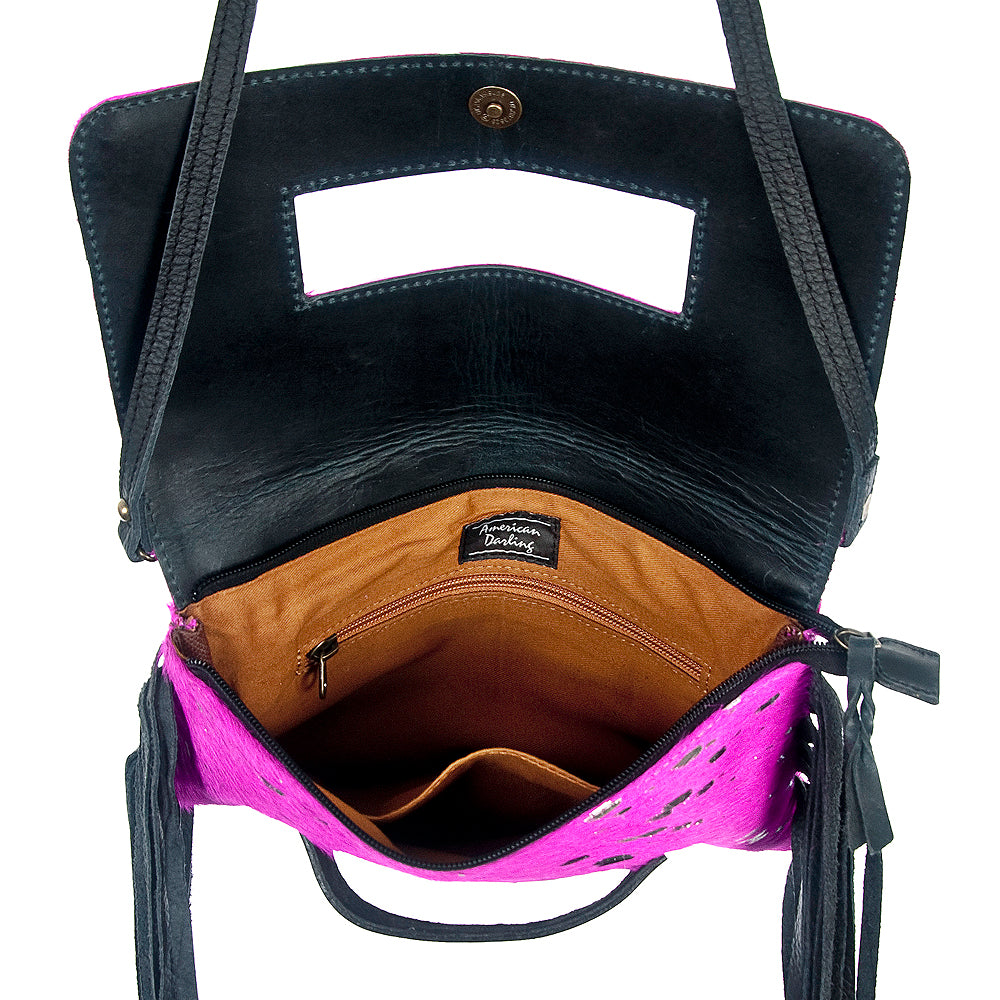 ADBG501 Crossbody Hair On Genuine Western Leather Women Bag