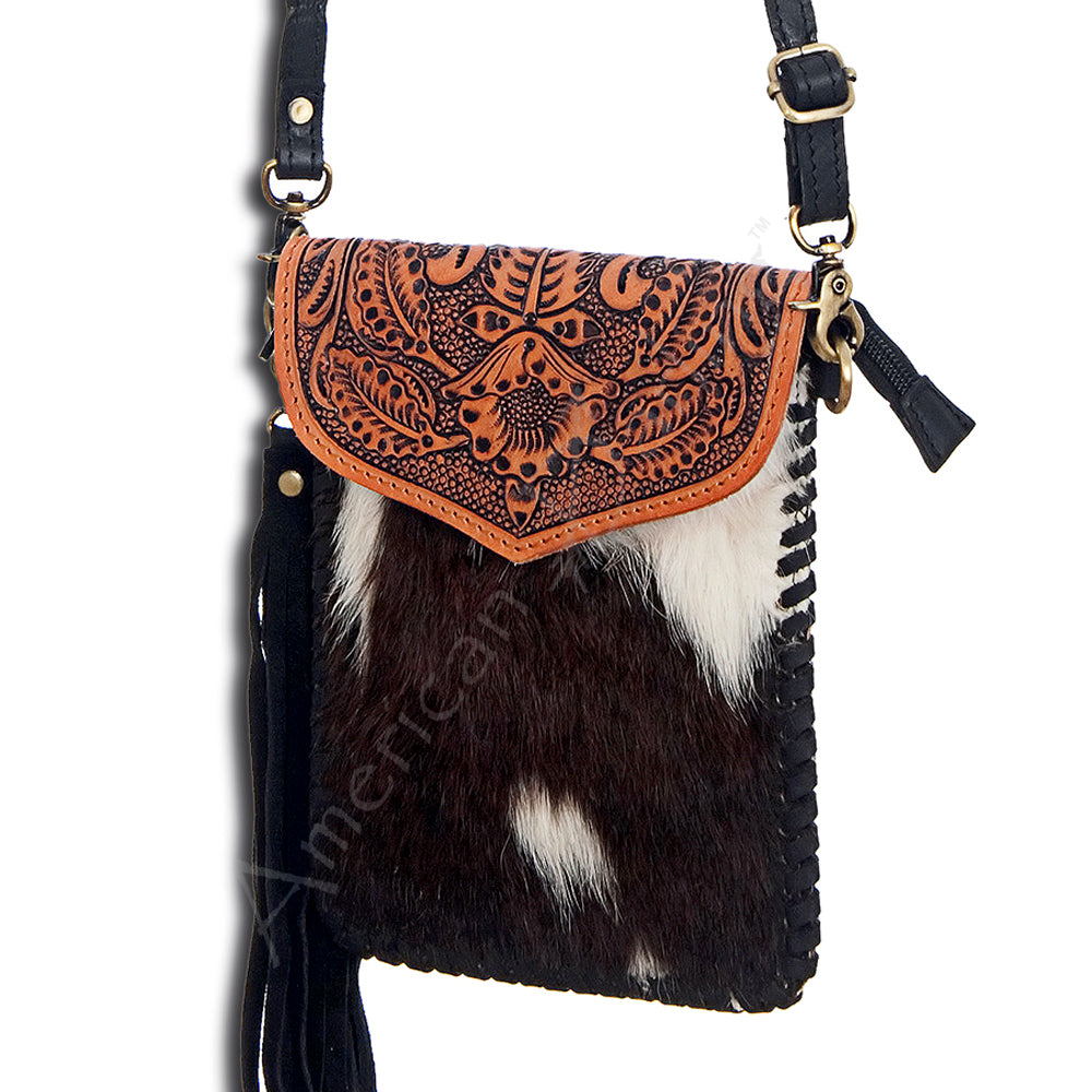 LC-ADBGD115 Crossbody Hair-On Genuine Western Leather Women Bag