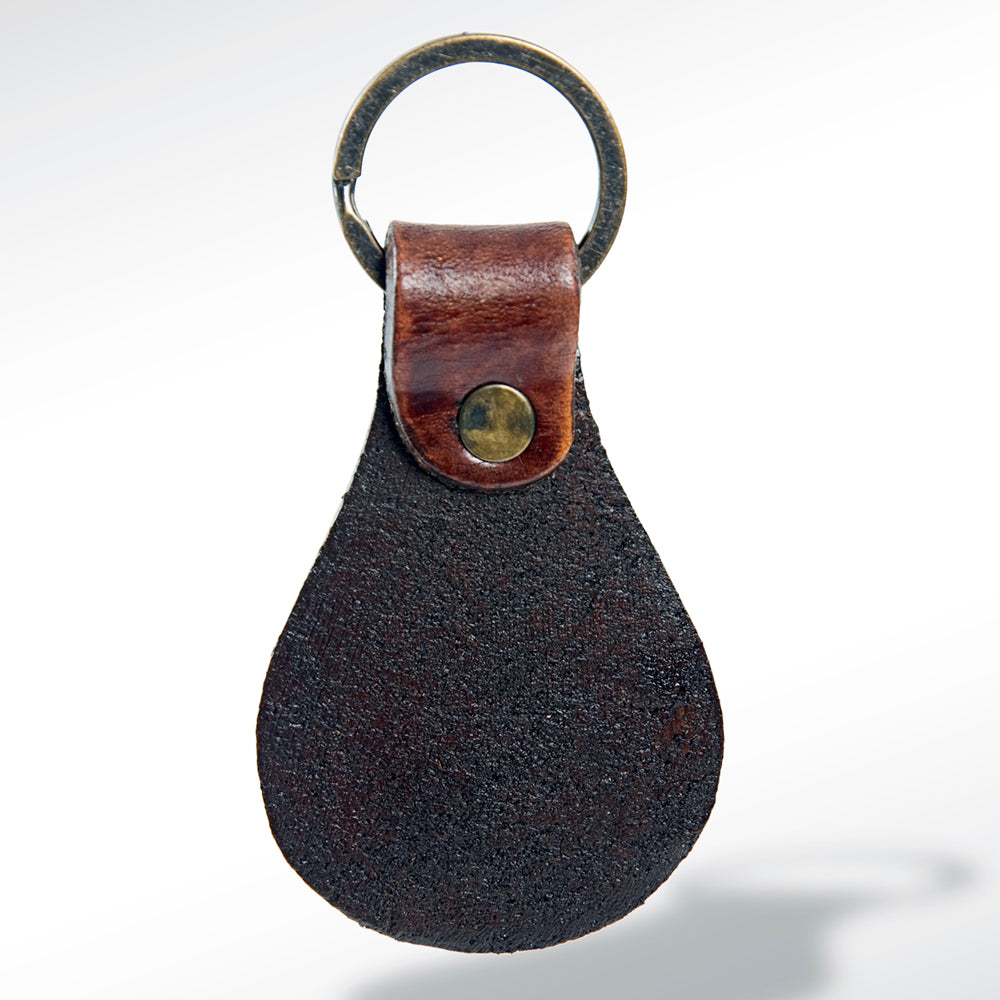 LC-ADKR146 Hand Tooled Genuine Leather Keyring