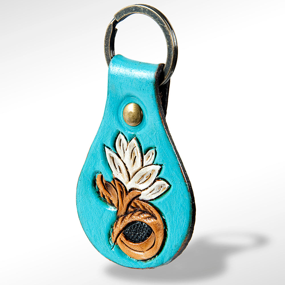 LC-ADKR156 Hand Tooled Genuine Leather Keyring