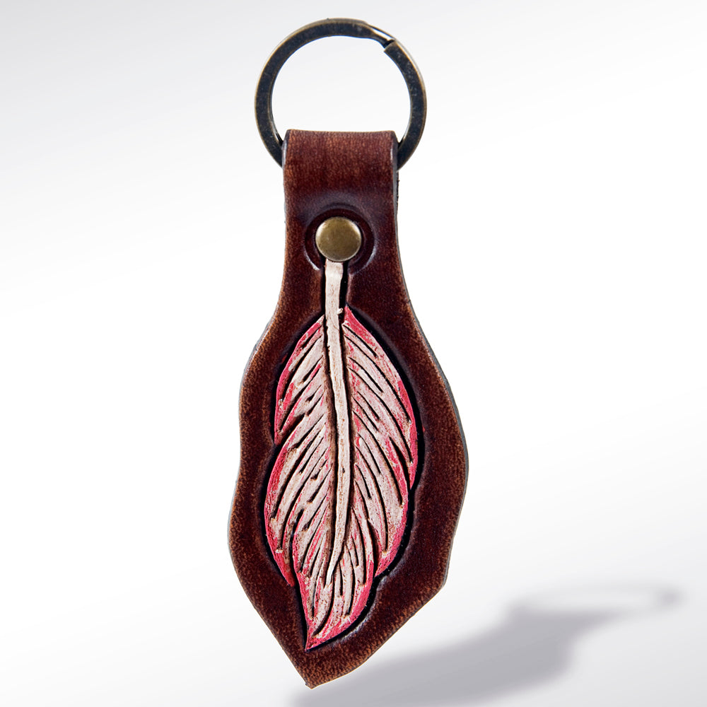 LC-ADKR160 Hand Tooled Genuine Leather Keyring