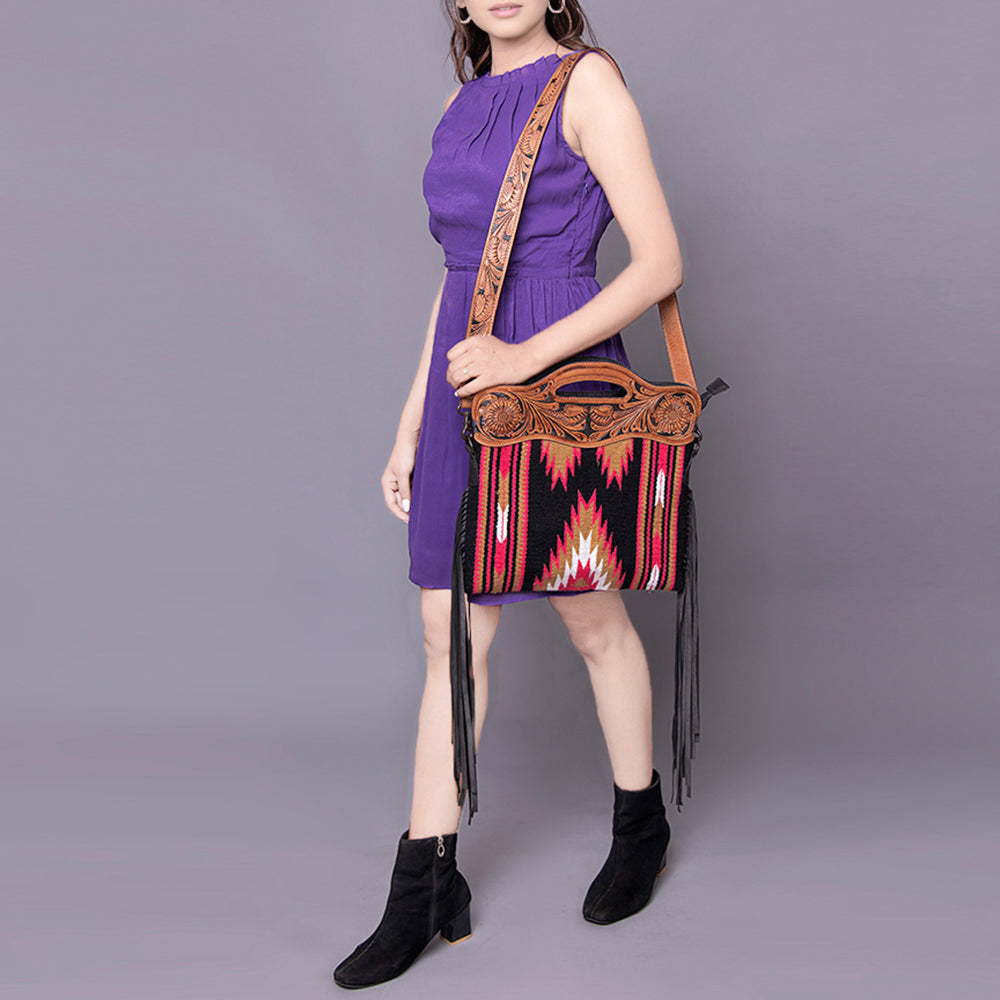 LC-ADBGZ176 Crossbody Genuine Western Leather Women Bag