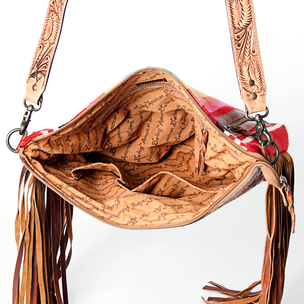 LC-ADBGZ173R Crossbody Genuine Western Leather Women Bag