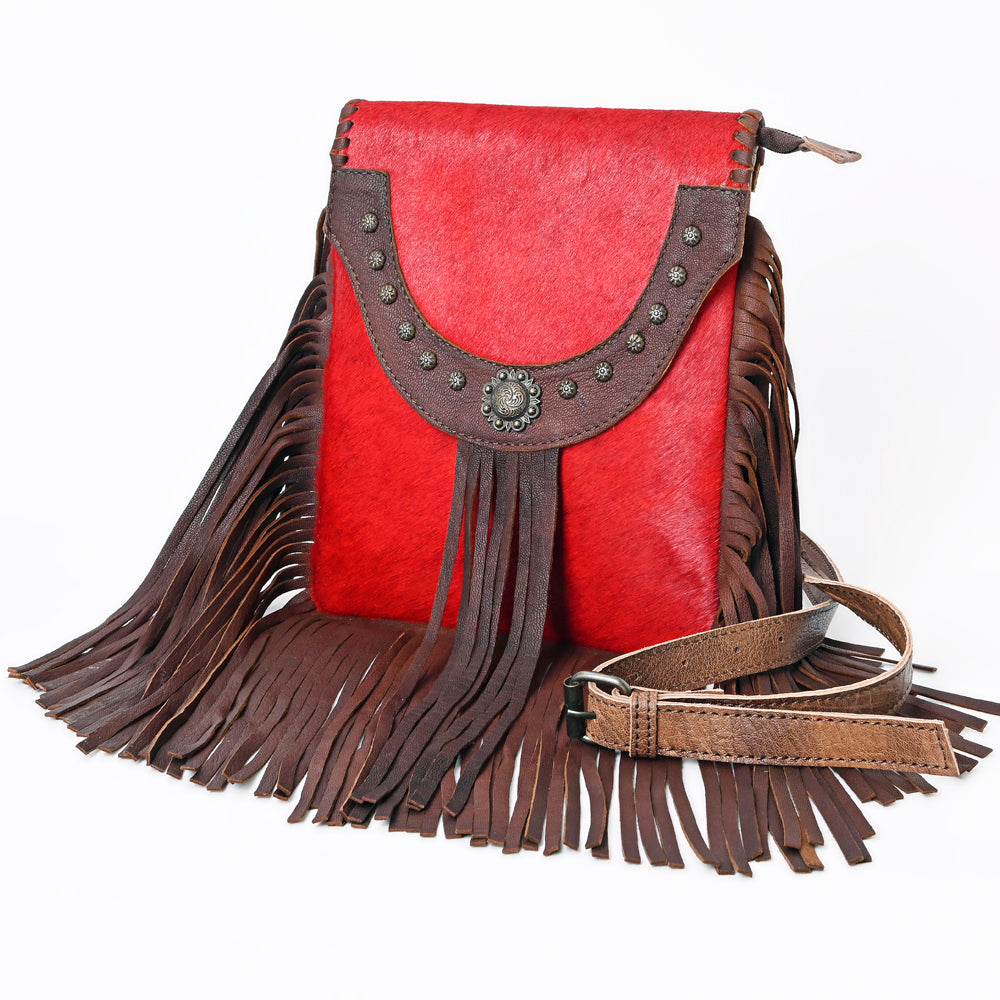 LC-ADBG527RED Crossbody Genuine Western Leather Women Bag