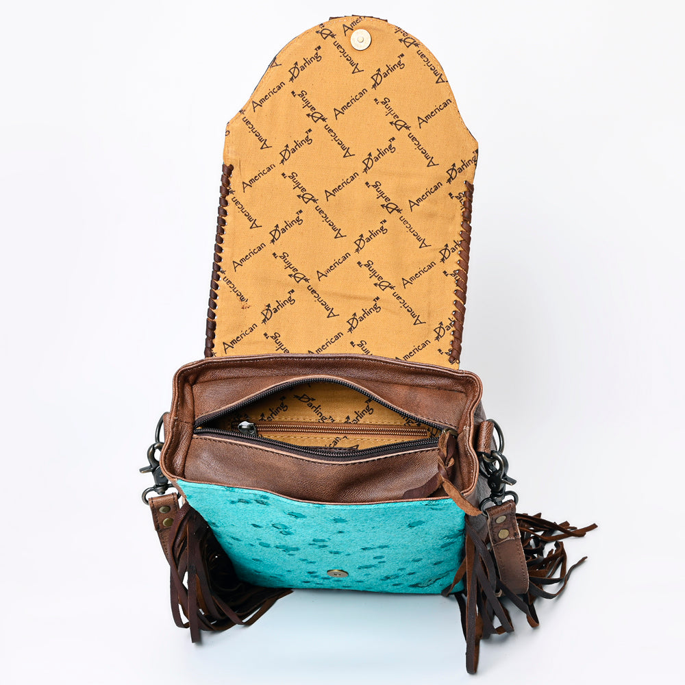 LC-ADBG529TRQ2 Crossbody Genuine Western Leather Women Bag