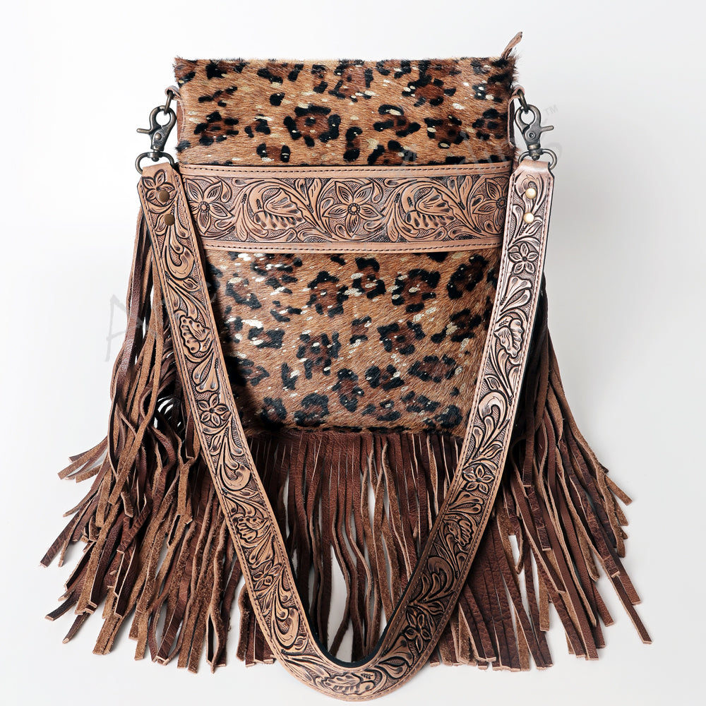 ADBGS192 Large Crossbody Genuine Western Leather Women Bag Pearl