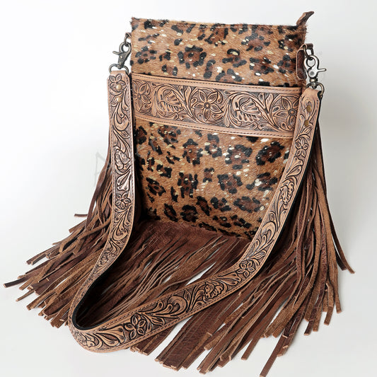 ADBGS192 Large Crossbody Genuine Western Leather Women Bag Pearl