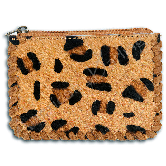 ADBG536 American Darling Handcrafted Braided Printed Hair-On Cowhide Coin Purse Bag