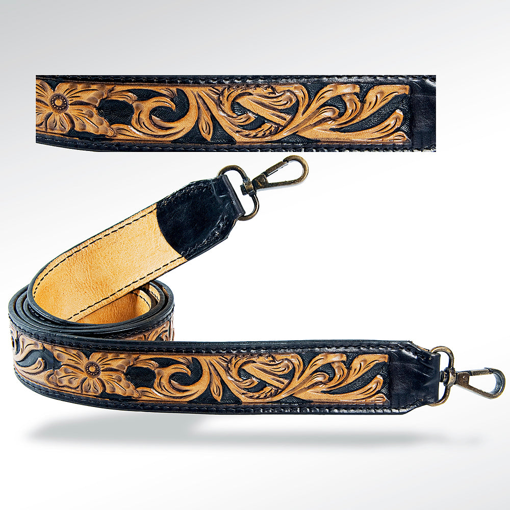 LC-ADSTF112 Hand Tooled Genuine Leather Handle Strap