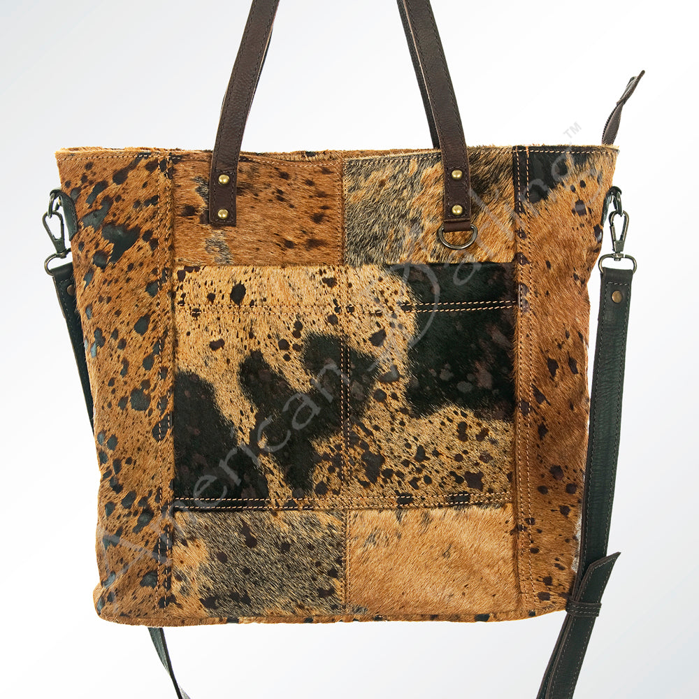 ADBG106 American Darling Hair-on Cowhide Western Tote Bag - Genuine Leather