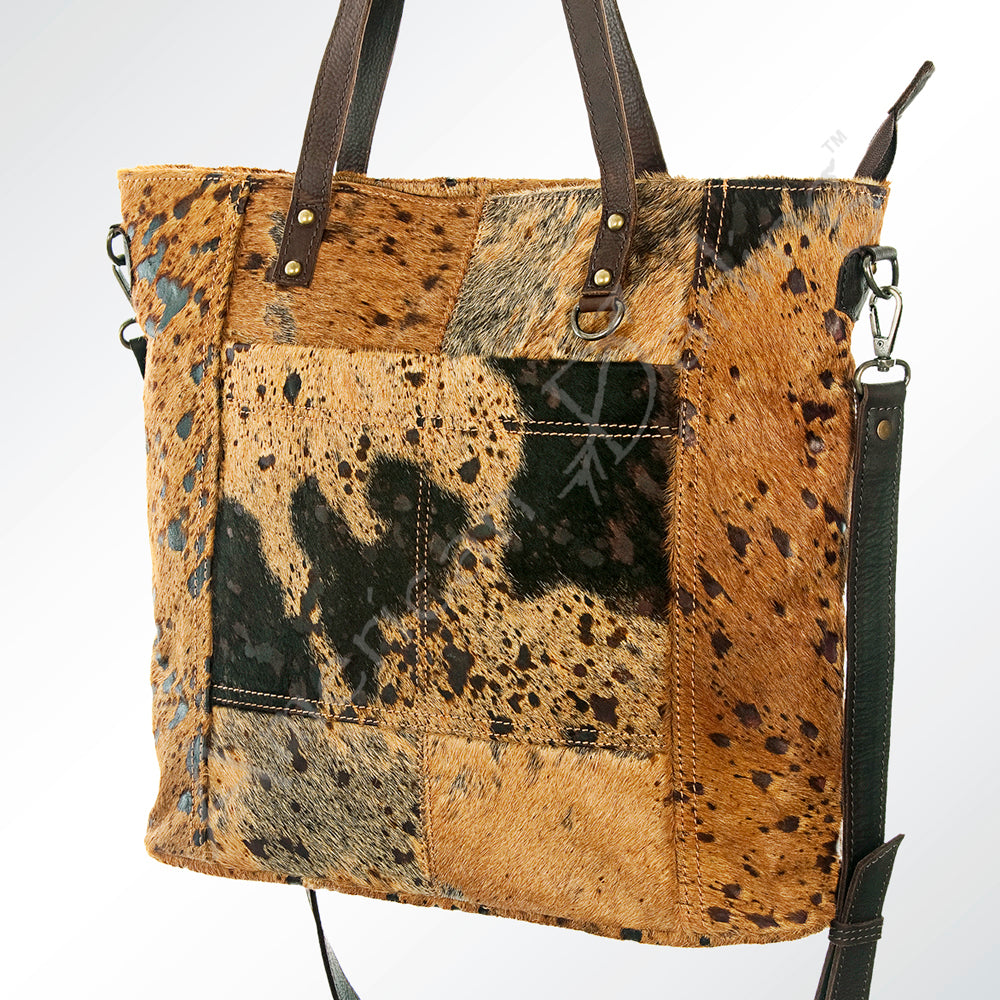 ADBG106 American Darling Hair-on Cowhide Western Tote Bag - Genuine Leather