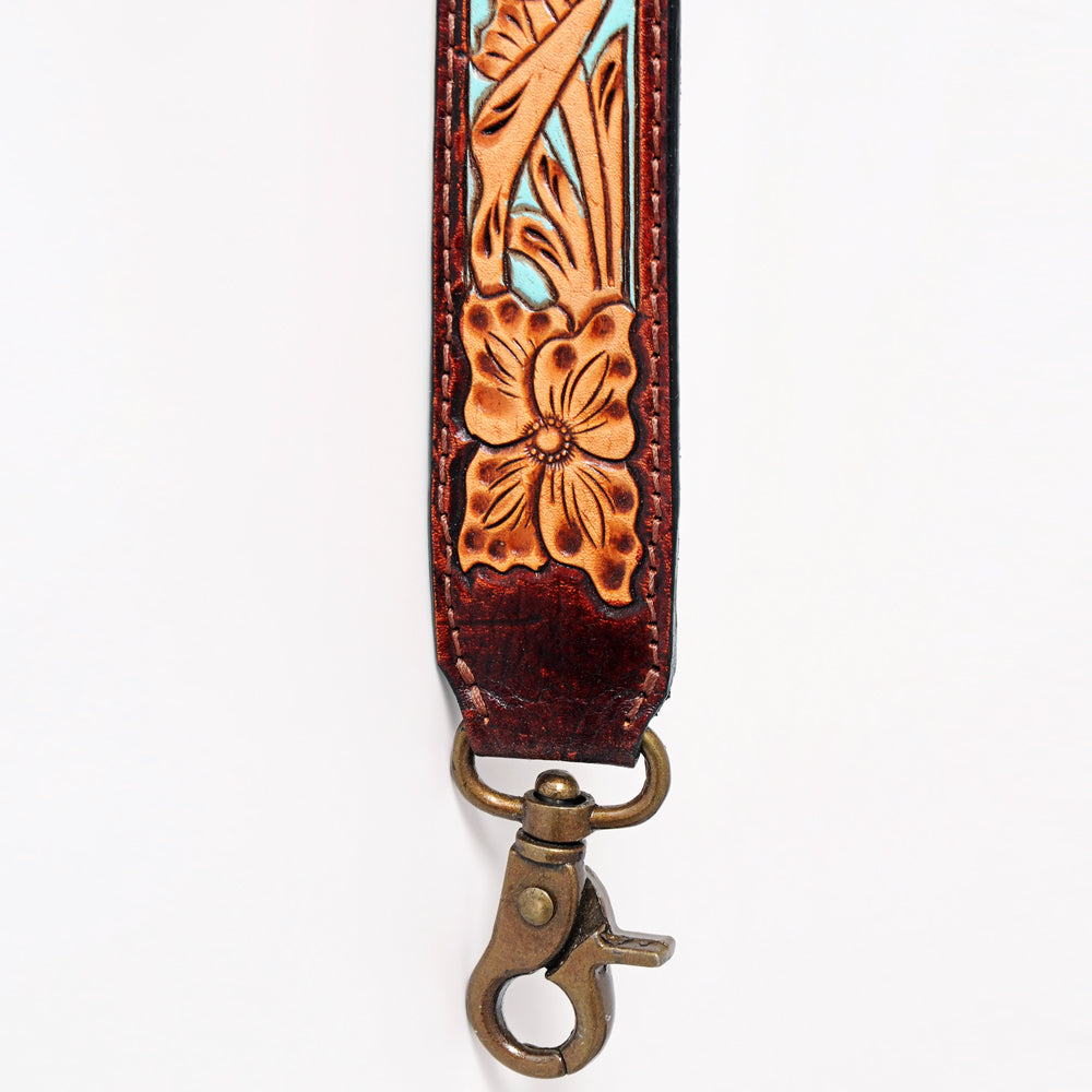 LC-ADSTF119 Hand Tooled Genuine Leather Handle Strap