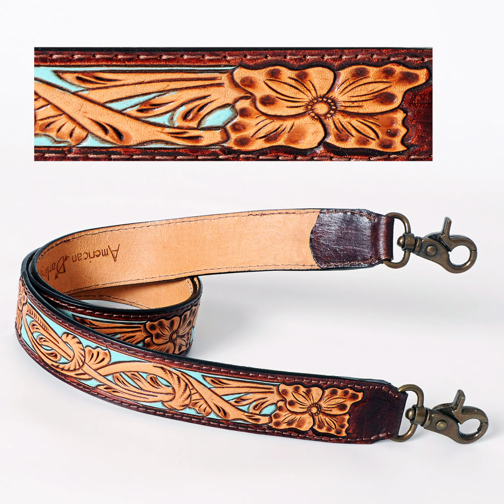 LC-ADSTF119 Hand Tooled Genuine Leather Handle Strap